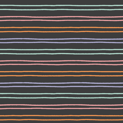 Rainbow Halloween Stripe in Onyx