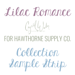 Lilac Romance Sample Strip