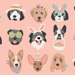 Large Easter Pups in Peachy