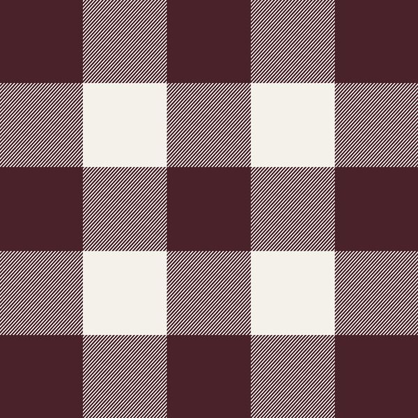 Thick Plaid in Maroon