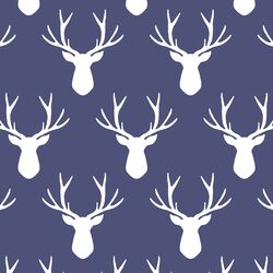 Stag Silhouette in Indigo