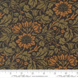 Flowering Scroll in Black