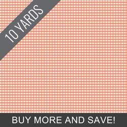 1/8" Gingham in Salmon - 10 Yard Bolt
