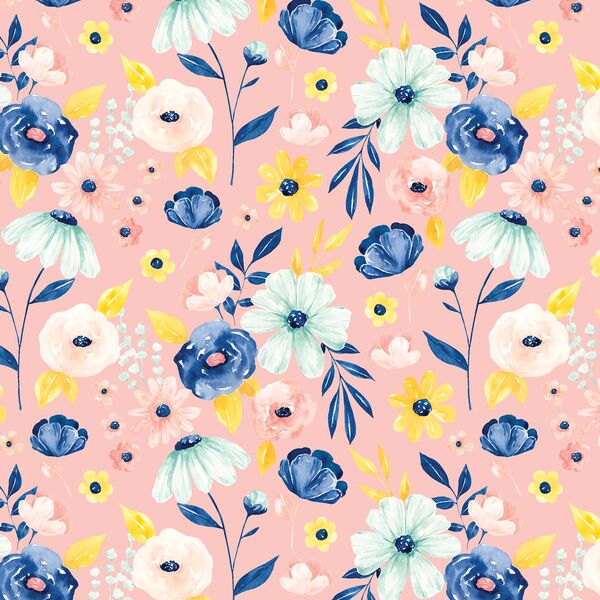 Blithe Floral in Petal Pink