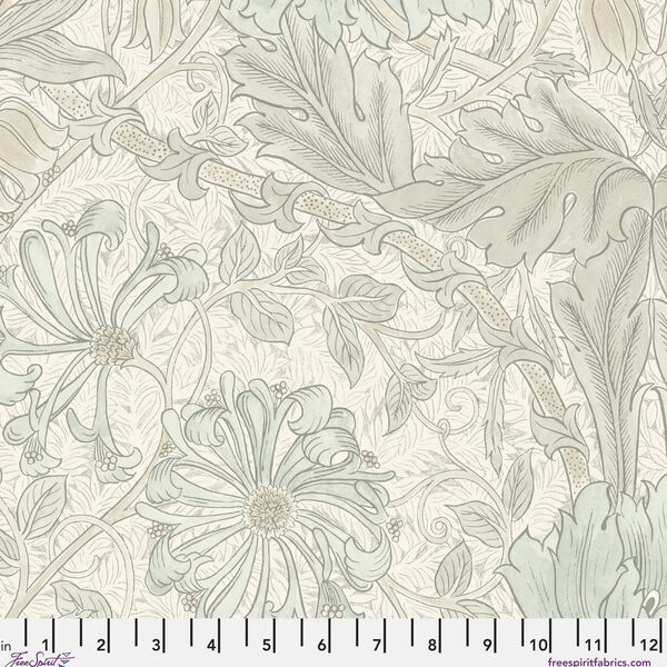 Honeysuckle and Tulip in Ivory