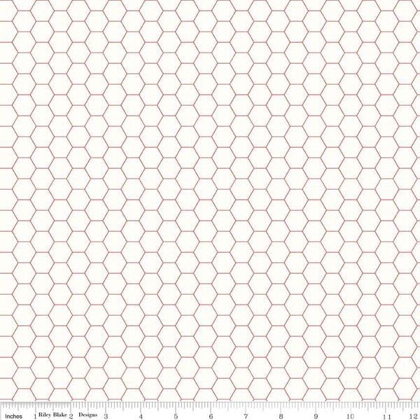 Honeycomb in Red