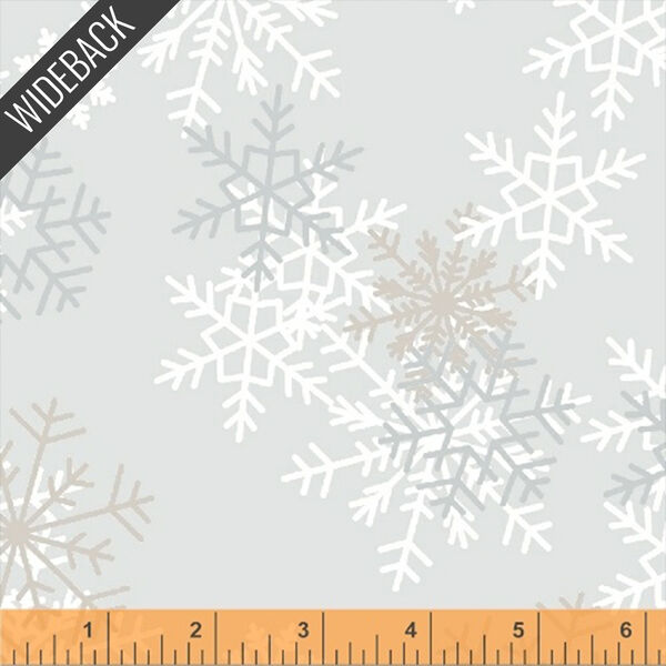Snowflakes Wideback in Light Grey