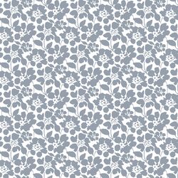 Roundabout Floral in Tire Gray