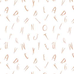 Letters in Dark Pink