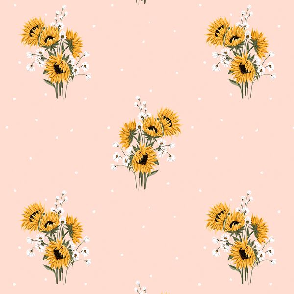 Helianthus Bouquet in Light Pink
