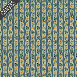 Climbing Roses Canvas in Mint