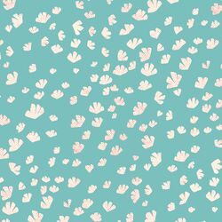 Petals in Aqua Blue