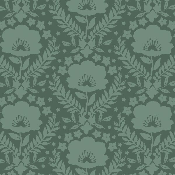 Royal Floral Silhouette in Forest Glade