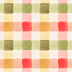 Large Painted Gingham in Christmas