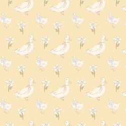 Wandering Duckies in Butter Yellow