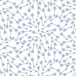 Arrows in Cornflower on White