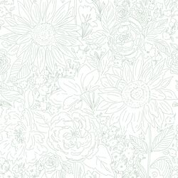 Paperie in Moss Green on White