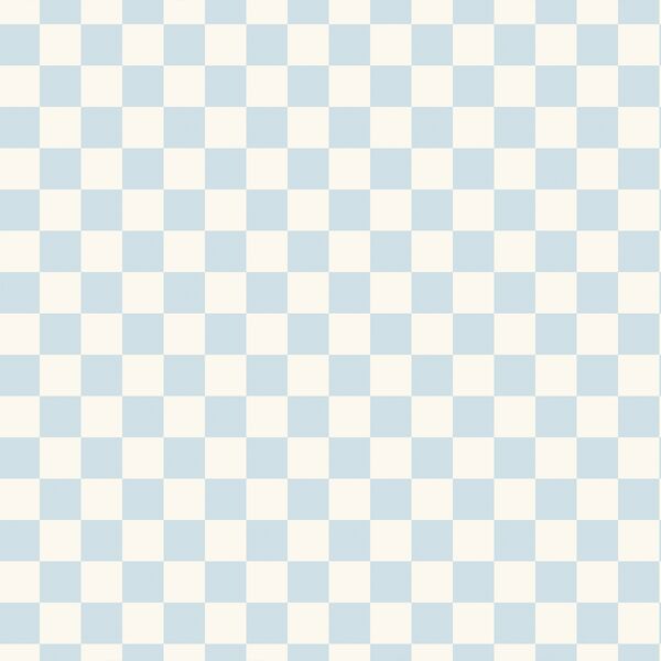 Spring Checkerboard in Bluebell