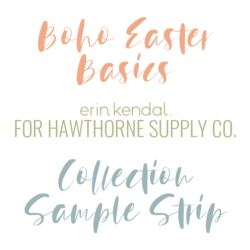 Boho Easter Basics Sample Strip