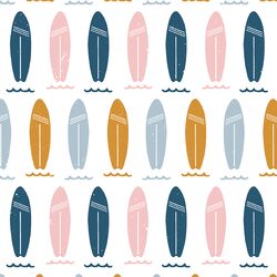 Surfboard Stripes in Sunset