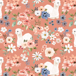 Blooming Llamas in Wild Rose