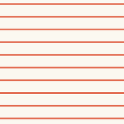 Sailor Stripe in Coral on Cream