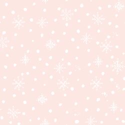 Soft Snowflakes in Blush