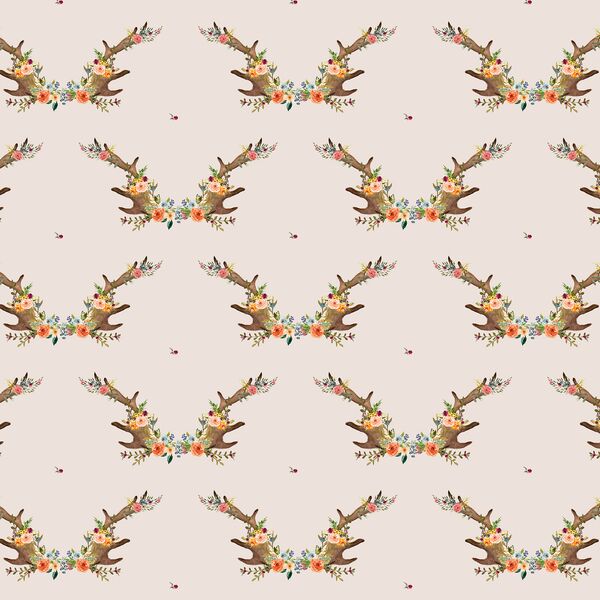 Small Meadow Horns in Light Tan