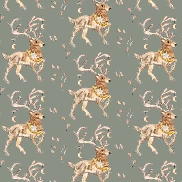 Reindeer in Soft Sage