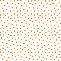 Tossed Polka Dot in Ochre on Cream