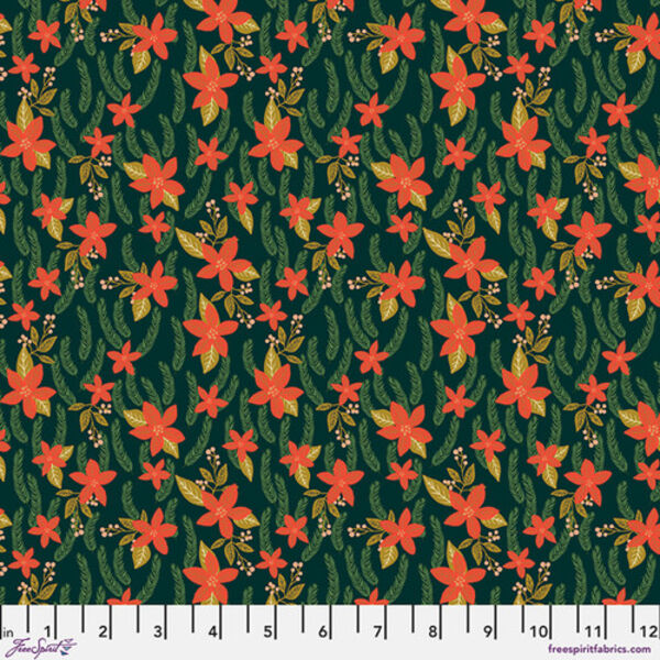 Christmas Poinsettias in Spruce