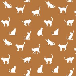 Cat Silhouette in Ginger