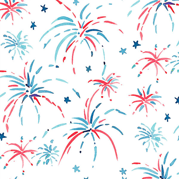 Large Fireworks in White