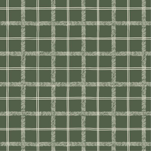 Textured Tartan in Harvest Green