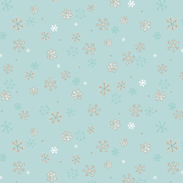 Snowflakes in Teal