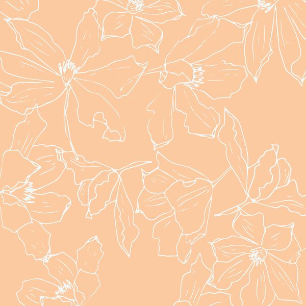 Sky Garden in Apricot Cream