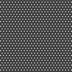 Polka Dots in White on Onyx