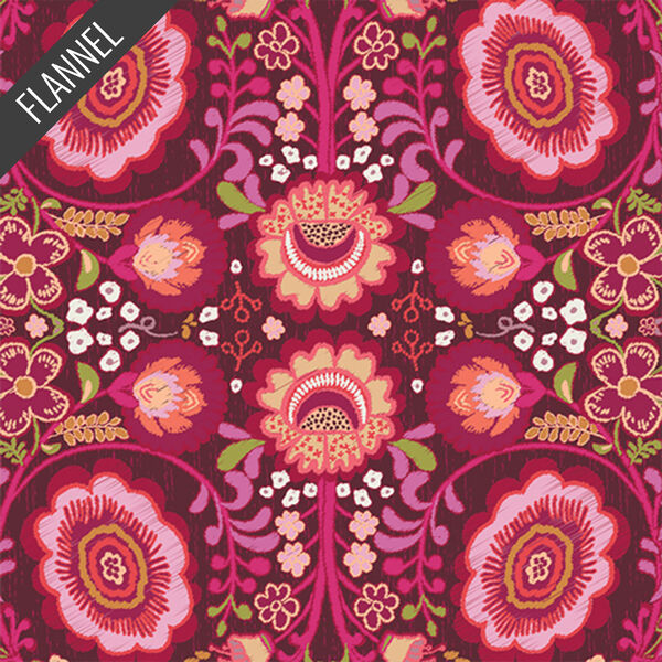 Khokhloma Flannel in One