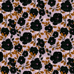Midnight Roses in Vintage Lilac