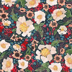 Paper Peonies in Evening