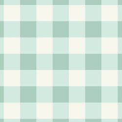 Large Springtime Gingham in Robins Egg Blue