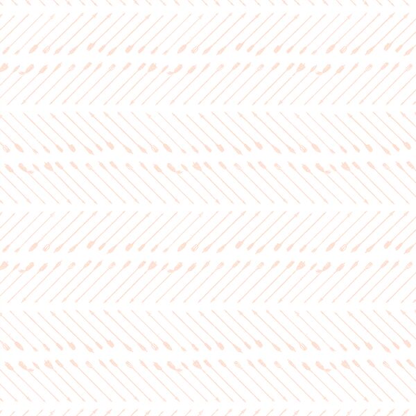 Chevron Arrows in Barely Blush on White