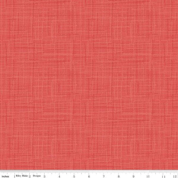 Grasscloth Cottons in Coral