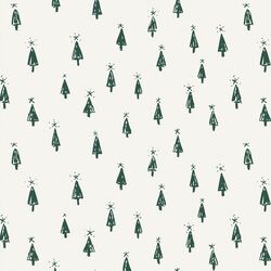 Christmas Trees in Pine Needle on Bone