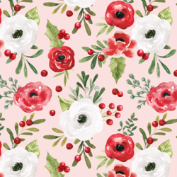 Winter Roses in Pink