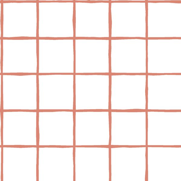 Windowpane in Desert Rose on White
