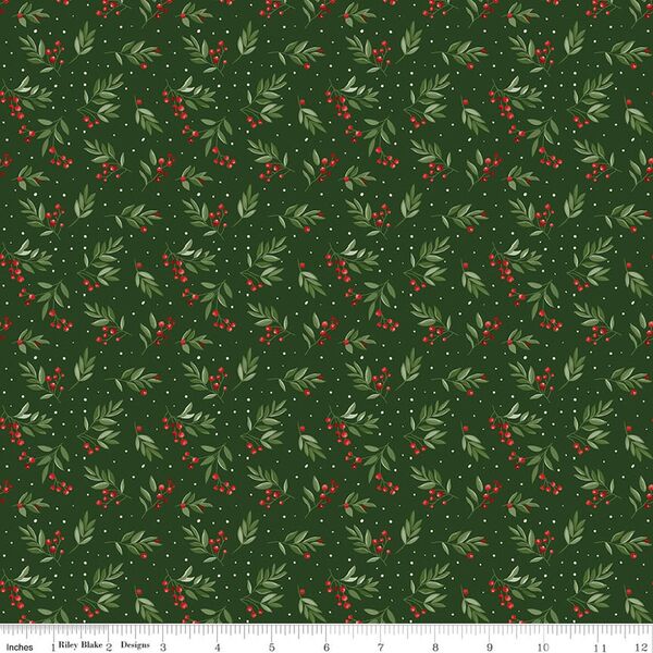 Tossed Berries in Forest