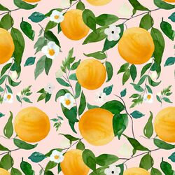 Large Oranges in Sunrise Pink