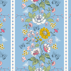 Delightful Stripe in Sky Blue