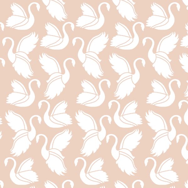 Swan Silhouette in Shell
